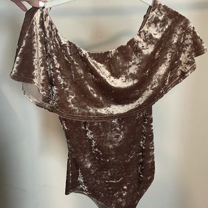 Crushed Velvet Bodysuit